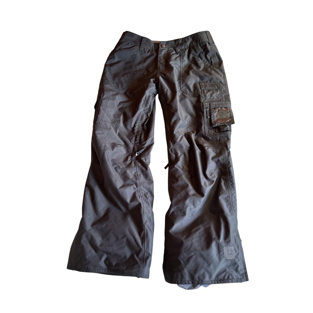 Burton Lucky Snowboard Pants Womens‎ Large Black DryRide Cargo Ski Pants